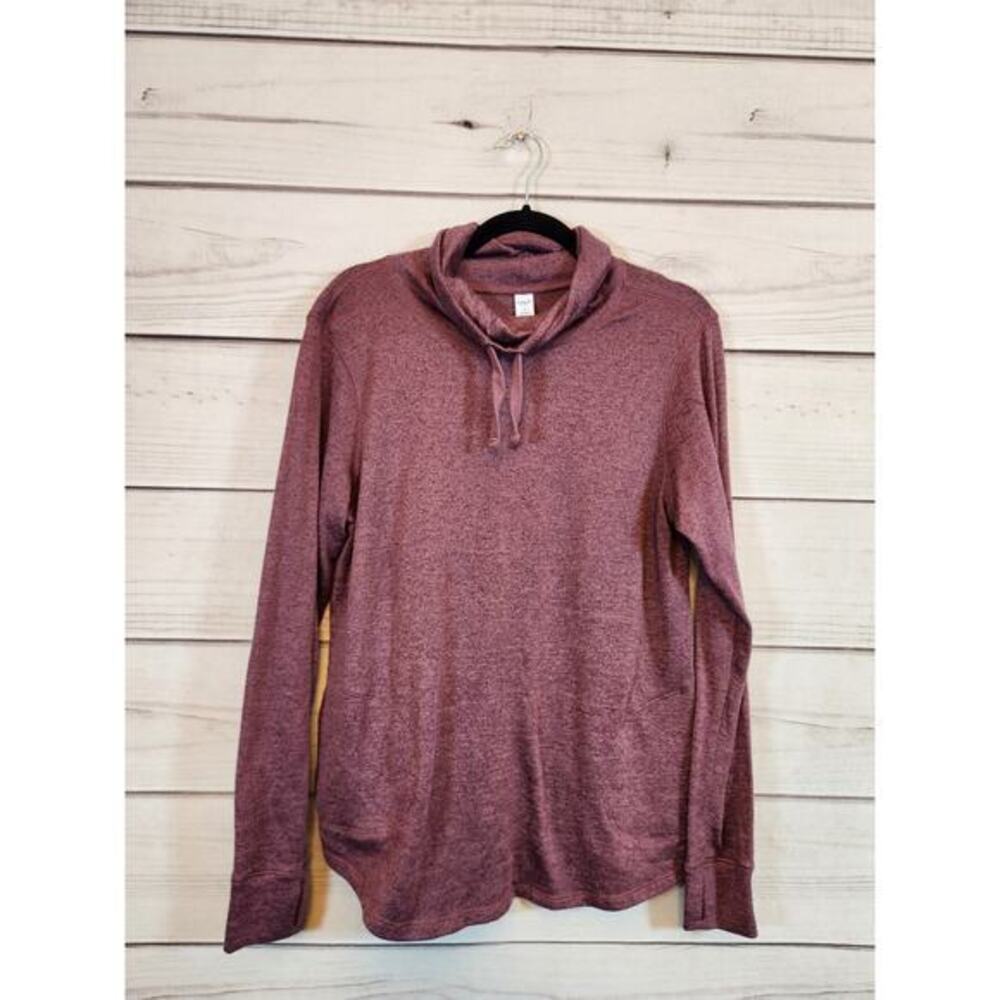 Old Navy Active Womens Purple Funnel Neck Long Sleeve Pullover Sweatshirt Medium